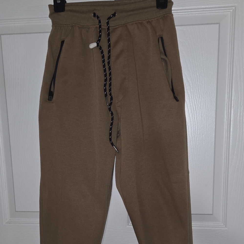 Ascend Tan Joggers with Black Accents